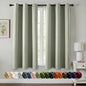 MIULEE Blackout Curtains for Bedroom 2 Panels 40 x 84 Inch Long Black