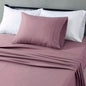 Amazon Basics Lightweight Super Soft Easy Care Breathable Microfiber 4 Piece Bed Sheets Set with 14-Inch Deep Pockets, Full, Navy Blue, Solid