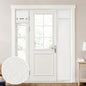 HOMEIDEAS 100% Blackout Linen Door Curtains for French Door 26x68 Inch