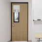 RYB HOME Blackout French Door Curtain, No Drill, W26 x L69, Black, 1 Panel