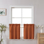 Chyhomenyc 2 Panels White Kitchen Curtains 36 Inch Length Tier Curtain
