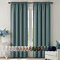 MIULEE Halloween Black Blackout Curtains for Bedroom Room 40"x63" 2 Panels