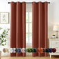 MIULEE Blackout Curtains for Bedroom 2 Panels 40 x 84 Inch Long Black