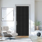 AJAZZ Blackout Accordion Door Magnetic Door Curtain Folding Closet Doors Curtain Invisible for Bedroom Room Living Room Doorway, Grey 42" W x 78" L, 1 Panel