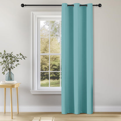 ChrisDowa Blackout Curtains Door Curtain for Doorway Privacy Closet Drapes