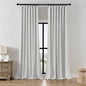 Joydeco Linen Curtains 96 inch Length 2 Panel Set, Light Filtering Curtain for Living Room Bedroom, 52 inch Wide Drapes with Rod Pocket Back Tab (96" Lx52 W, Ivory on Linen)