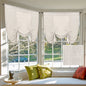 H.VERSAILTEX Tie Up Linen Curtains 63 Inch Length Nature Linen Textured Privacy Curtain Multi Hanging Ways Shade Balloon Window Shade Rod Pocket Casual Curtain - 42x63 - Natural