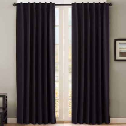 H.VERSAILTEX Blackout Curtains Thermal Insulated Window Treatment Panels Room Darkening Blackout Drapes for Living Room Back Tab/Rod Pocket Bedroom Draperies, 52 x 84 Inch, Light Sage, 2 Panels