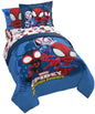 KPOP Demon Hunters Twin Comforter Set 5 Piece Kids Cartoon Bedding, Purple