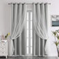 European Luxury Nordic Princess Style Double Layer Sheer Curtain, Elegant Bedroom Living Room Balcony Drapes, 1pc Cloth Window Covering, Home Textile, Home Decoration Curtain, Home Decorative Curtain
