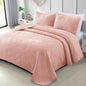 Exclusivo Mezcla Ultrasonic Full Queen Quilt Bedding Set, Beige Cream