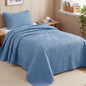 Exclusivo Mezcla Ultrasonic Full Queen Quilt Bedding Set, Beige Cream