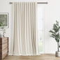 Guken Cream Linen Blackout Curtains 84 Inch Length 2 Panels Set for Living Room Bedroom Back Tab Thermal Insulated 100% Black Out Drapes Room Darkening Window Curtain Ivory Natural Beige