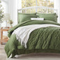Zzlpp Queen Comforter Set 7 Piece, Green Bed in a Bag Queen Bedding Sets