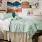 Bedsure Floral Comforter Set Cute Bedding Set Queen Reversible Sage Green