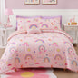 Twin Comforter Set for Girls-3 Pieces Mermaid Glow in the Dark Bedding Sets