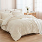 Andency King Size Comforter Set, Dark Emerald Green, 7 Pieces