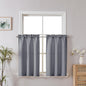 Chyhomenyc 2 Panels White Kitchen Curtains 36 Inch Length Tier Curtain