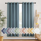 NICETOWN Semi Sheer Linen Ivory Curtains for Bedroom, W52xL84, 2 Panels