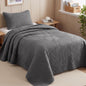 Exclusivo Mezcla Ultrasonic Full Queen Quilt Bedding Set, Beige Cream