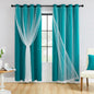 XiDi Blackout Curtains for Girls Bedroom Decor Pink Kids Rainbow Curtains