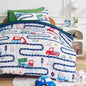 SLEEP ZONE Comforter Set Bed in A Bag, 7 Pieces Girls, Cattoon Pattern for Kids, Toddlers, Teens, Ultra Soft and Washable (Garden Secret,Full/Queen)