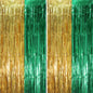 Voircoloria Laser Pink Foil Fringe Backdrop Curtains,3.3x6.6ft, 2 Pack
