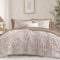 Monbix Queen Comforter Set - 7 Pieces Soft Bed in a Bag Queen Bedding Sets
