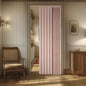 AJAZZ Blackout Accordion Door Magnetic Door Curtain Folding Closet Doors Curtain Invisible for Bedroom Room Living Room Doorway, Grey 42" W x 78" L, 1 Panel
