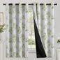 SimpleHome Cream 100% Blackout Curtains Room Darkening Living Room 84 Inch