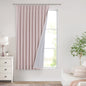 Vision Home Natural Pinch Pleated Full Blackout Curtains Linen Blended Room Darkening Window Curtains 95 inch for Living Room Bedroom Thermal Insulated Pinch Pleat Drapes with Hooks 2 Panel 40"Wx95"L
