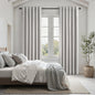 Topfinel Cream Linen Blackout Curtains 84 Inch Long for Bedroom Living Room, Ivory Pinch Pleat Back Tab Full Blackout Drapes Farmhouse Boho Curtains for Window, White Neutral Curtains 52" X 84" 7 FT