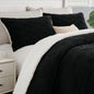 BEDELITE Fluffy Sherpa Queen Comforter Set,Grey