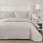 Hansleep Queen Quilt White Quilts Queen Size 3 Pieces (1 Quilt, 2 Shams)