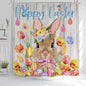 Fall Leaves Shower Curtain, Pumpkins Curtain for Bathroom, Happy Fall Yall Orange Autumn Waterproof Bath Curtains with Hooks for Decorations, 71x71 Inches