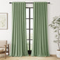 Guken Cream Linen Blackout Curtains 84 Inch Length 2 Panels Set for Living Room Bedroom Back Tab Thermal Insulated 100% Black Out Drapes Room Darkening Window Curtain Ivory Natural Beige