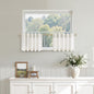 Nanspring Linen Kitchen Window Curtains Over Sink for Cafe 36x36 Inch Cream
