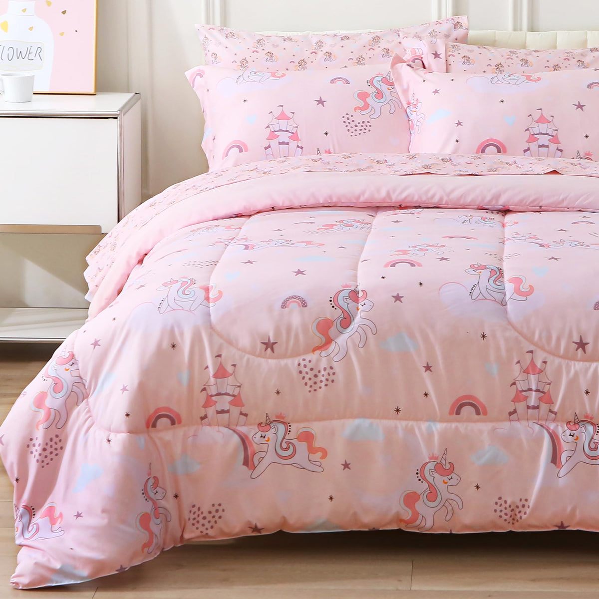 Viviland Kids Twin Bedding Sets, Boys Comforter, Cow Print