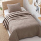 Exclusivo Mezcla Ultrasonic Full Queen Quilt Bedding Set, Beige Cream
