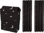 Amazon Basics Portable Room Darkening Blackout Curtain Shade with Suction Cups, Noise Reduction, 50"W x 78"L, Moon and Stars, 1-Pack