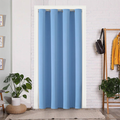 ChrisDowa Blackout Curtains Door Curtain for Doorway Privacy Closet Drapes