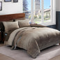 Plaid Full Size Comforter Set Blue Grey 7 Pieces Farmhouse Bed in a Bag