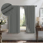 100% Blackout Curtains 84 Inch Length 2 Panels Set Neutral Boho Linen Farmhouse for Bedroom Windows Living Room Darkening Thermal Insulated Drapes Natural Cream Ivory 7ft Long Back Tab Pleated Pocket