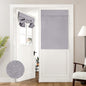HOMEIDEAS 100% Blackout Linen Door Curtains for French Door 26x68 Inch