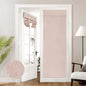 HOMEIDEAS 100% Blackout Linen Door Curtains for French Door 26x68 Inch