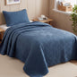 Exclusivo Mezcla Ultrasonic Full Queen Quilt Bedding Set, Beige Cream