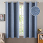 MIULEE 100% Blackout Linen Curtains for Bedroom 52x90 Inches Natural Beige
