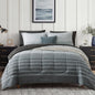 Monbix Full Size Comforter Sets - 7 Pieces Bed in a Bag Full Bedding Set