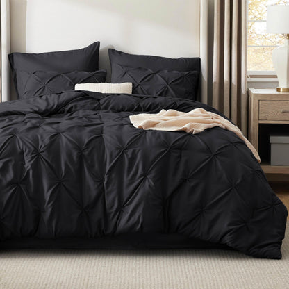 Bedsure 7-Piece King Size Comforter Set & Sheets, Grey King Bedding