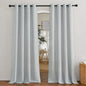 NICETOWN Semi Sheer Linen Ivory Curtains for Bedroom, W52xL84, 2 Panels